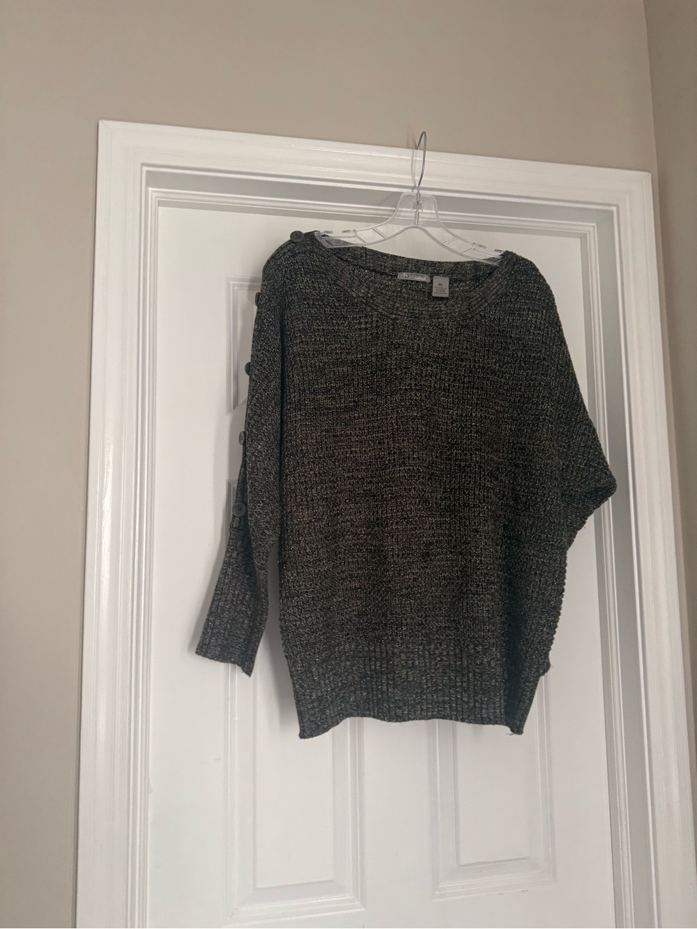 Green Knit Pullover Sweater - Women Size XL